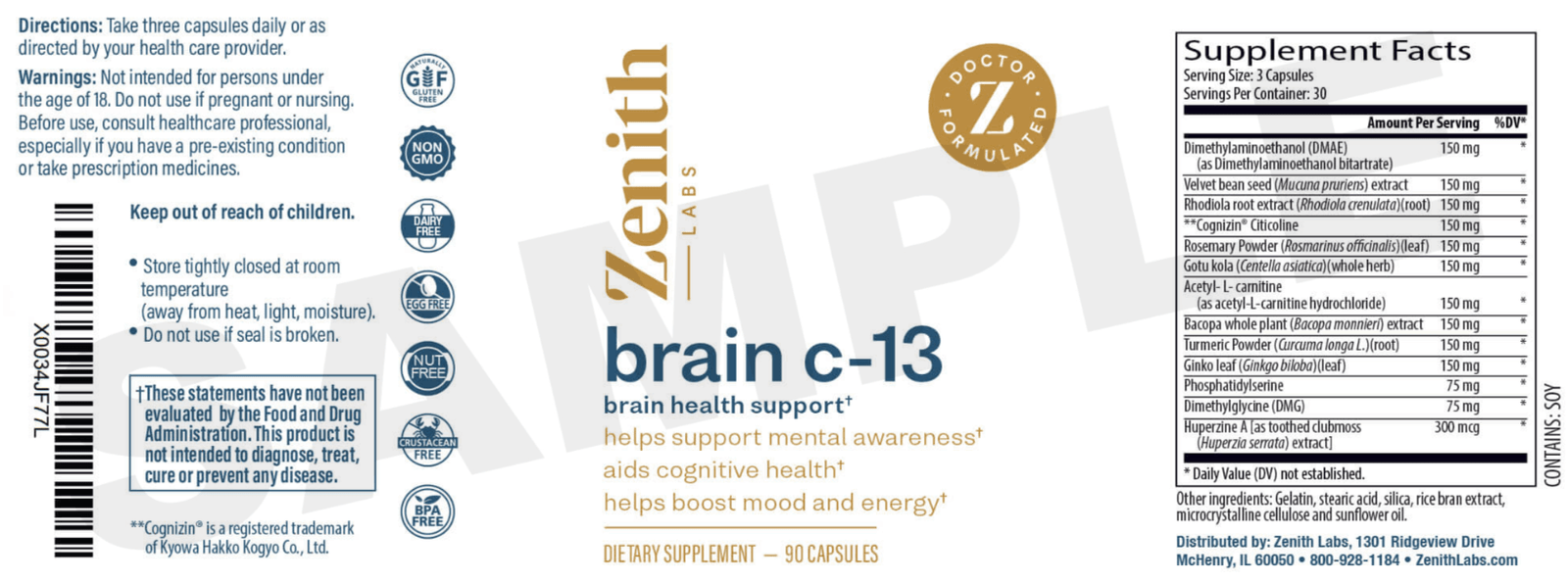 Brain C-13